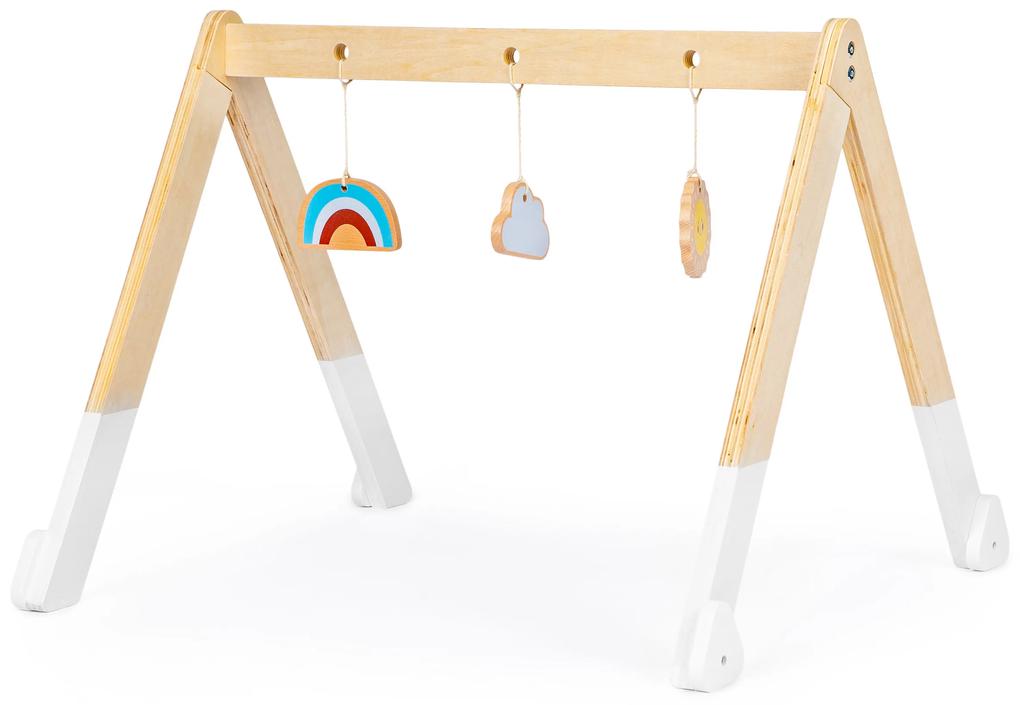 EcoToys Detská drevená hrádza + hračky