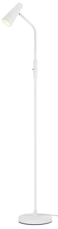 Biela stojacia lampa Markslöjd Crest, výška 145 cm