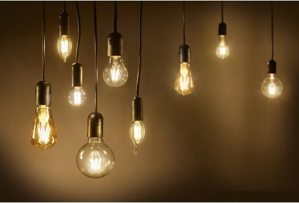 Teplá biela žiarovka E14, 4 W Windstorkerze – Trio