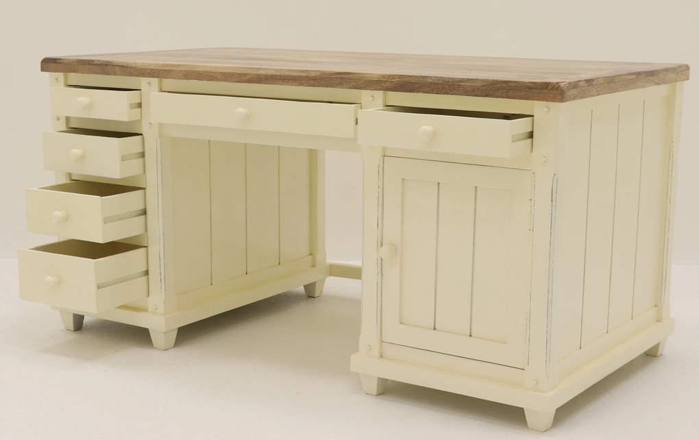 furniture-nabytek.cz - Kancelářský stůl masiv z dřeva mango 160x80x80