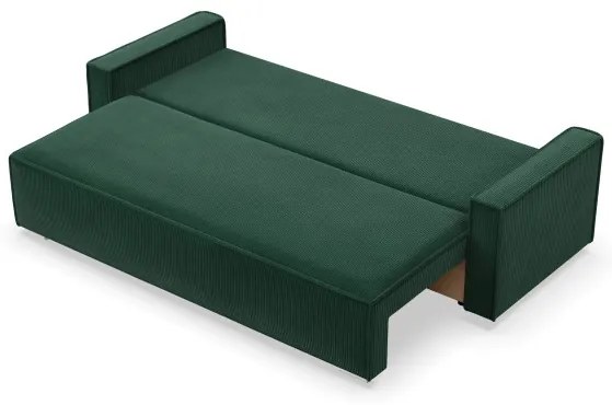 Trojmiestna rozkladacia sedačka NOTO fľaškovo zelená