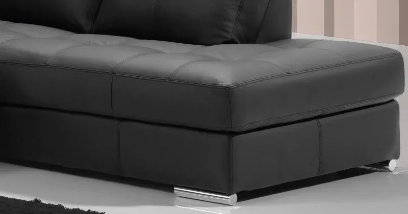 Kožená sedacia súprava s rozkladom na každodenné spanie ALEXIE – rohová, ľavá, hnedá (tortora 312)