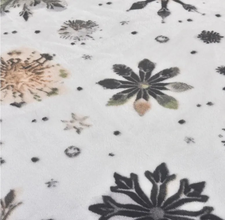 Mikroplyšové obliečky Brown flake 200x140cm+90x70cm TiaHome