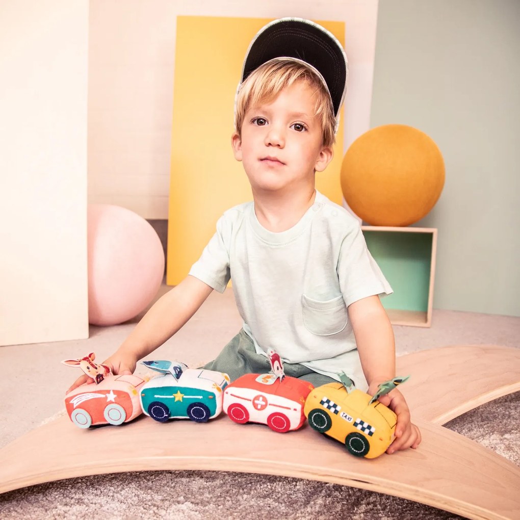 Lilliputiens - Pull-back autíčko s nosorožcom Mariusom