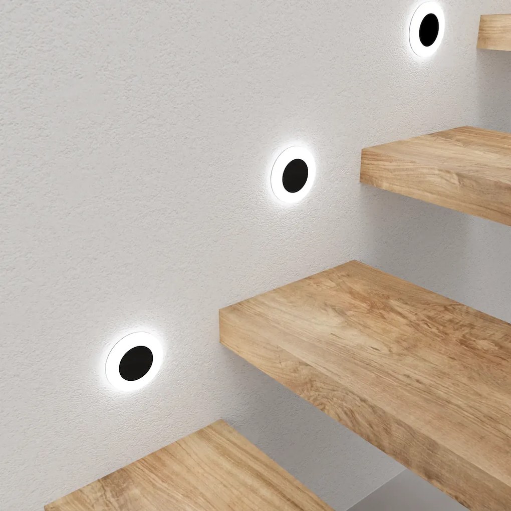 Schodiskové LED svietidlo Oti, 1x LED 0,6w, 4000k, b