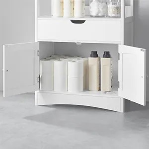 Kúpeľňová skrinka VASAGLE OXYLAS biela