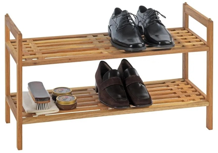 Skrinka na topánky z orechového dreva v prírodnej farbe Norway – Wenko