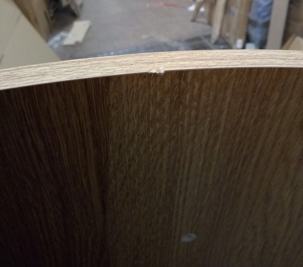 AKCIA Okrúhly jedálenský stôl s doskou v dekore dub ALTO 120x120 II. akosť