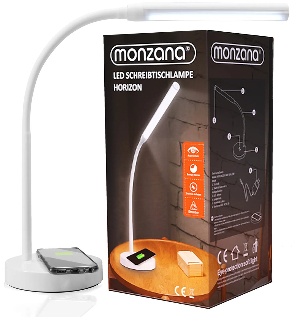Monzana LED lampa na písací stolík biela