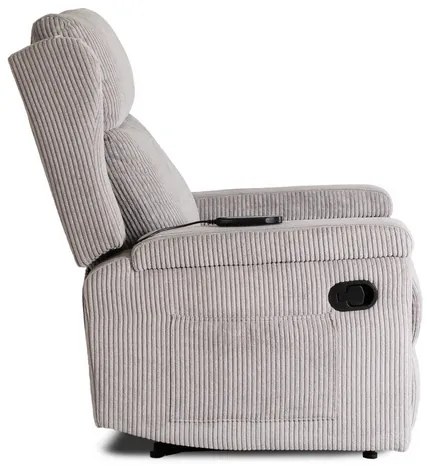 Masážne kreslo ANDREA, sivý menčester