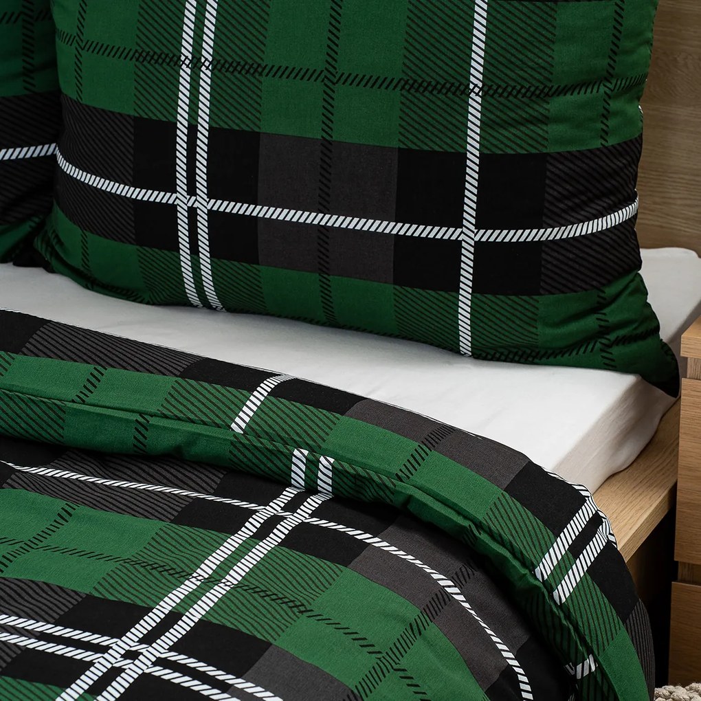 4Home Bavlnené obliečky Green Classic, 140 x 200 cm, 70 x 90 cm