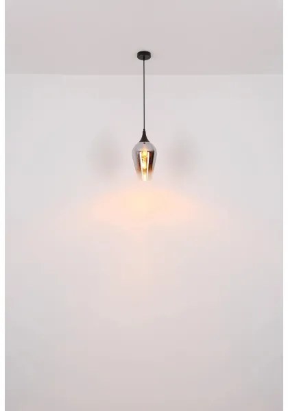 Globo 15552H3 - Luster na lanku LAVUS 1xE27/60W/230V pr. 18 cm čierna