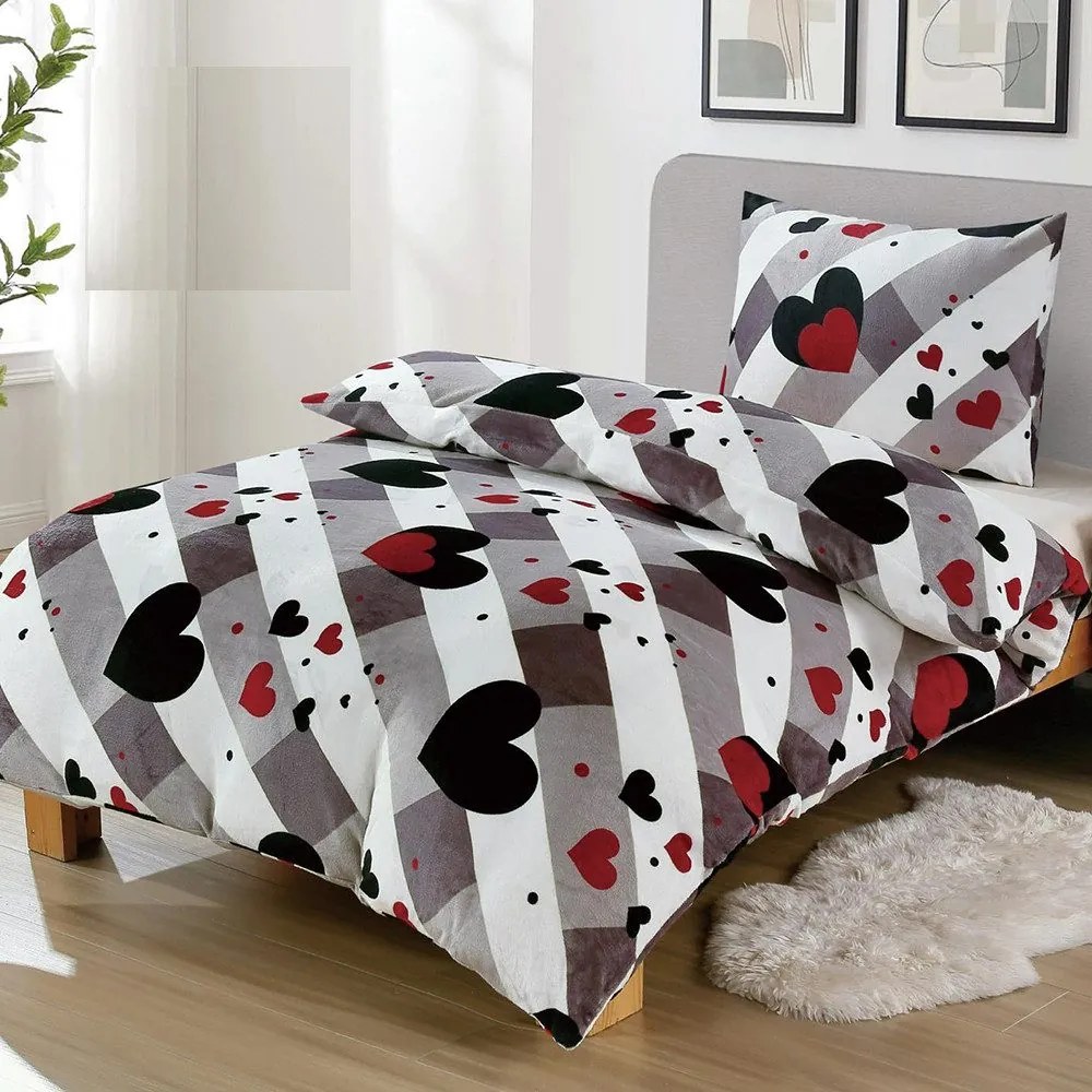 Obliečky Heards MikroPlyš 70x90 140x200 cm