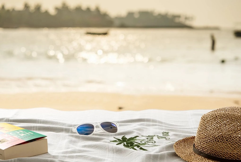 PLÁŽOVÁ OSUŠKA Z BAVLNY ELBA 90X170 CM VZOROVANÁ