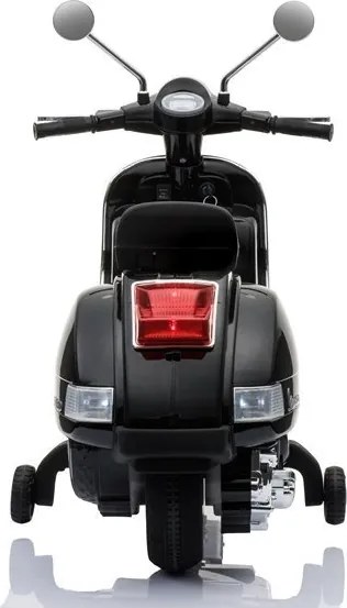 LEAN CARS Elektrický skúter Vespa čierny, LED, MP3