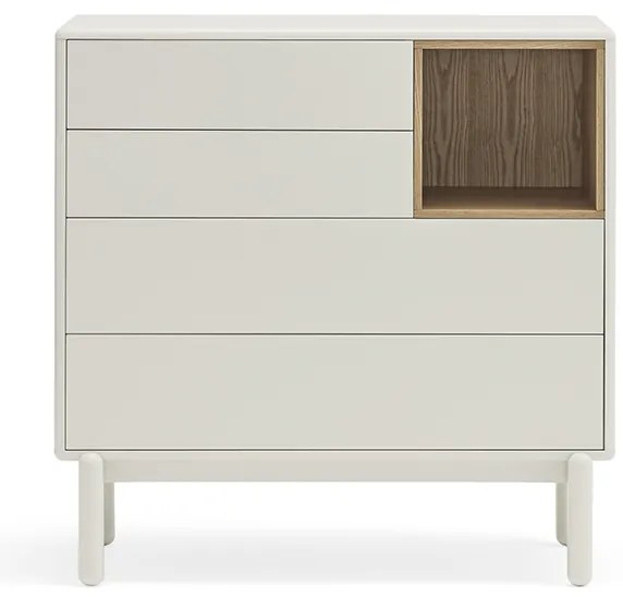 Teulat Corvo komoda so zásuvkami - Tmavosivá - 120 cm