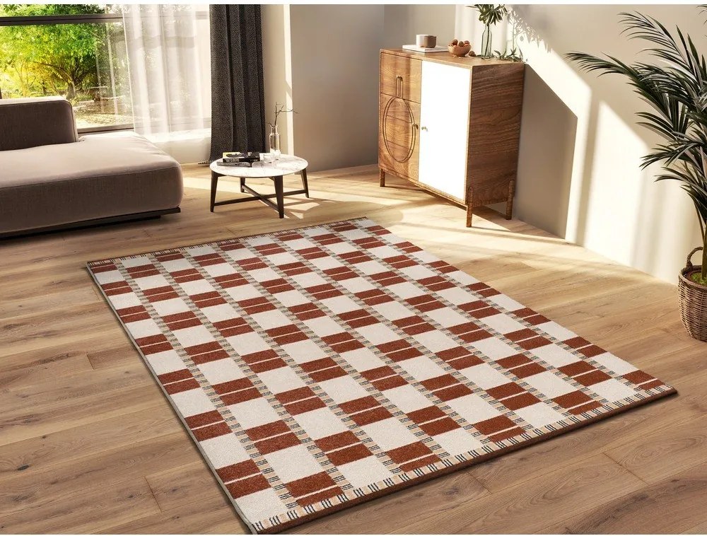 Béžový/v terakotovej farbe koberec 80x150 cm Astra – Universal