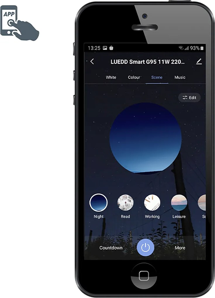 Sada 3 inteligentných LED žiaroviek E27 A60 matná RGBW 8,5W 806lm 2700K