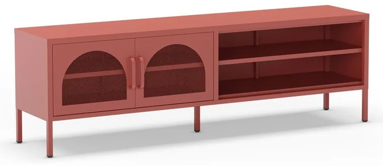 TV stolík v tehlovej farbe 160x50 cm Diora – Marckeric