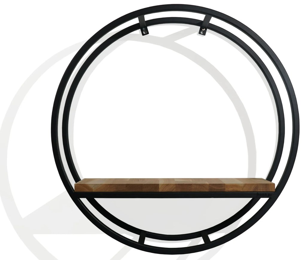 Dekorstudio Okrúhla polica na stenu LOFT Oval 60cm