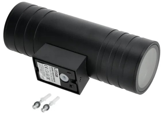 Vonkajšie nástenné svietidlo 2xGU10/35W/230V IP54 guľatý čierna