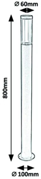Rabalux - Vonkajšia lampa 1xGU10/7W/230V IP44 80 cm
