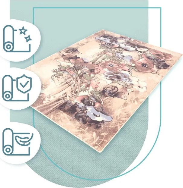 Koberec Agnella Isfahan Walencja pieskový