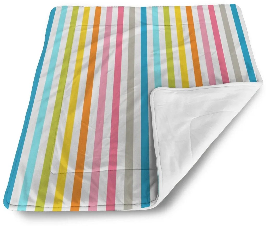 Sablio Deka pre bábätko Farebné pásiky - 80x100 cm