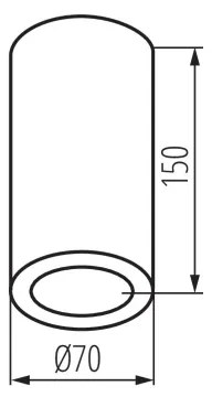 Kanlux 36641 - Kúpeľňové bodové svietidlo AQILO 1xE14/10W/230V IP65 biela
