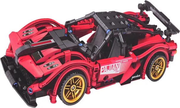 Stavebnica auta SUPERCAR No.J2013 červená - 482 dielikov