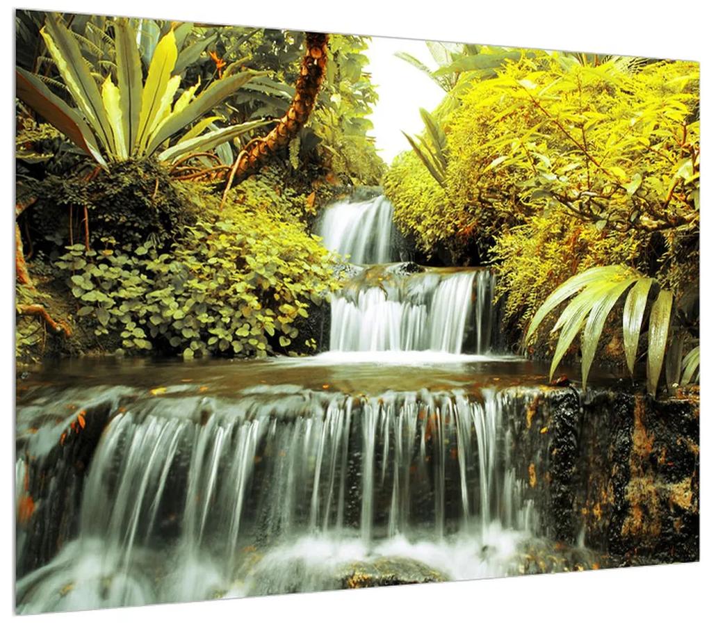 Obraz indonézskych vodopádov (70x50 cm)
