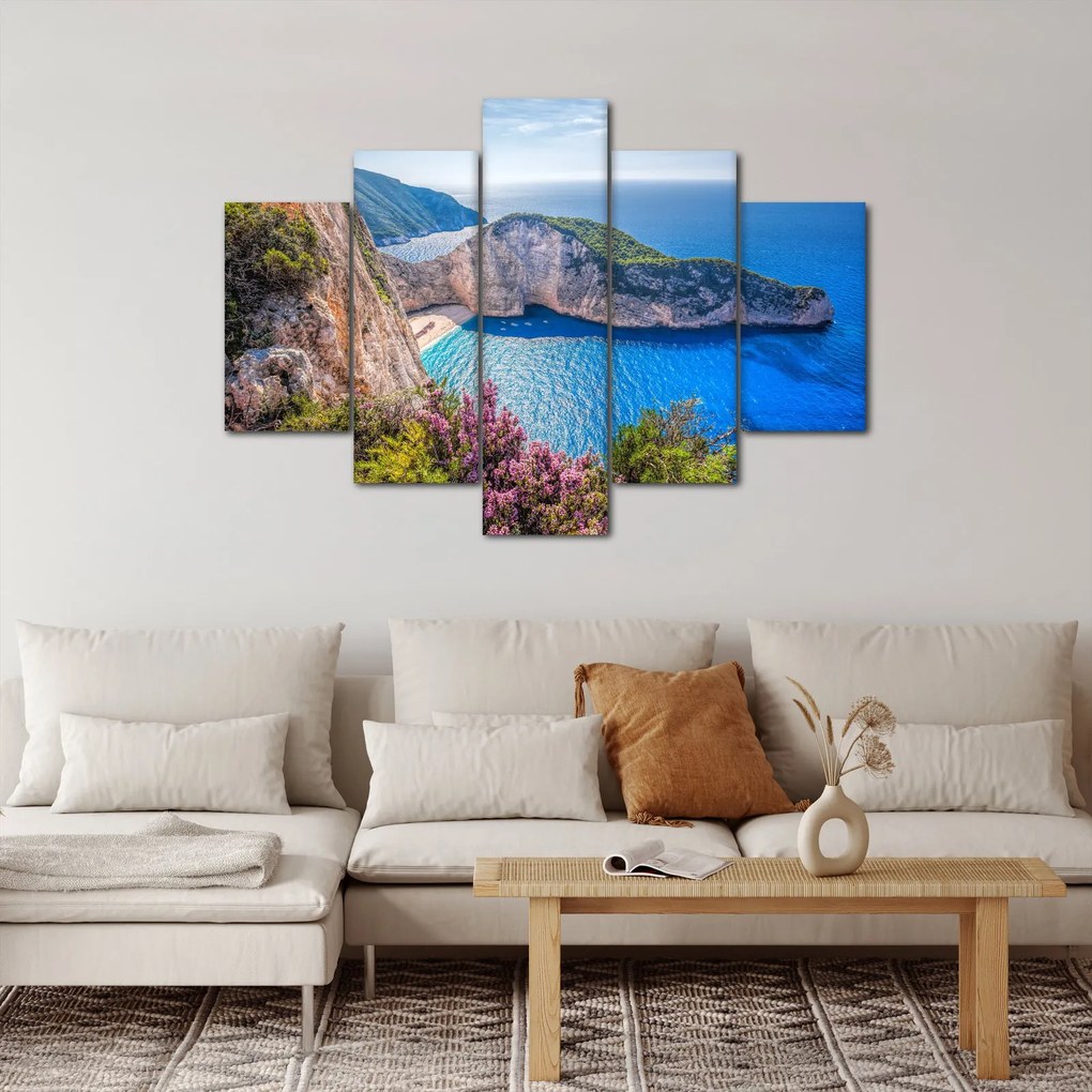 Obraz - Pláž Navagio, Grécko (150x105 cm)