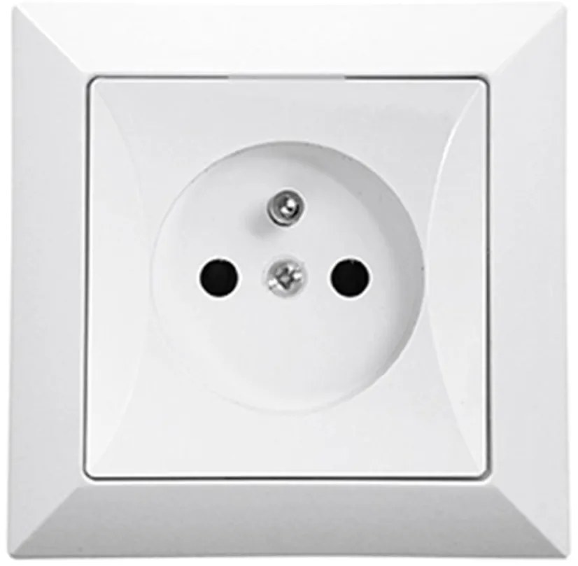 Zásuvka jednoduchá POLA biela 33029