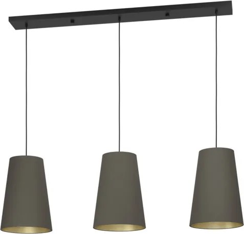 Závesné osvetlenie Eglo PETROSA čierna 390196