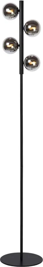 Lucide 45774/04/30 - Stojacia lampa TYCHO 4xG9/28W/230V čierna