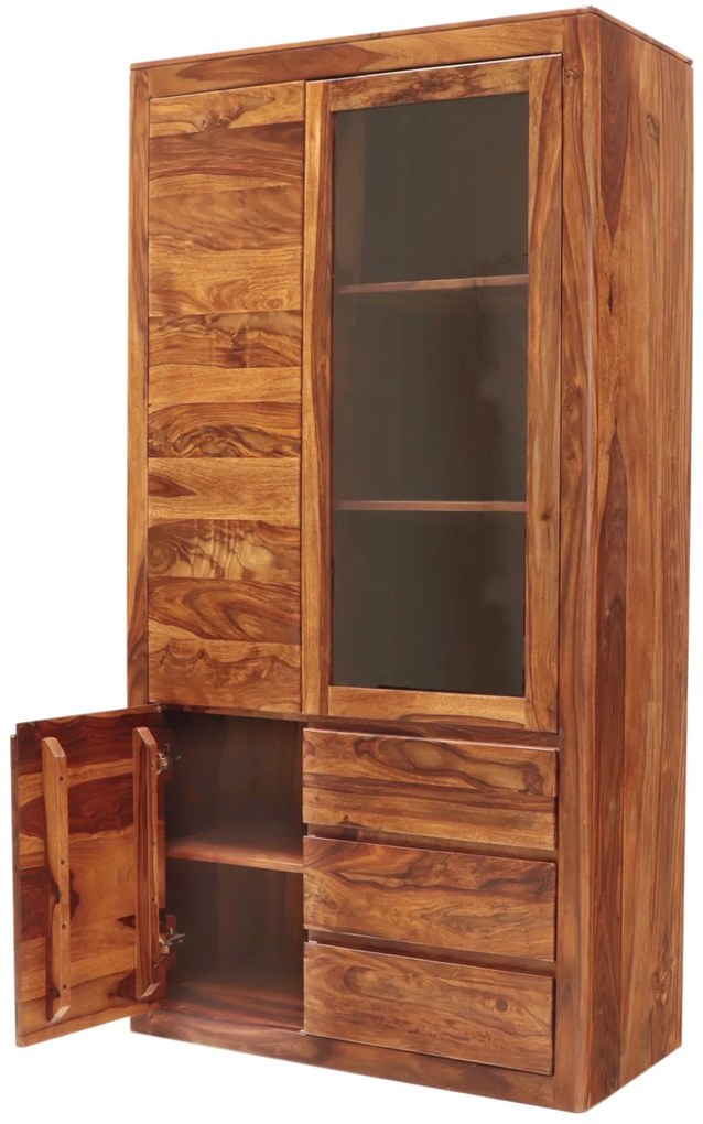 furniture-nabytek.cz - Vitrína do obývacej izby z masívu palisander 100x190x45