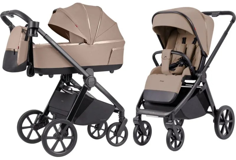 Carrello Baby detský kočík 2v1 CARRELLO Omega Plus CRL-6540/1 Asteroid Beige