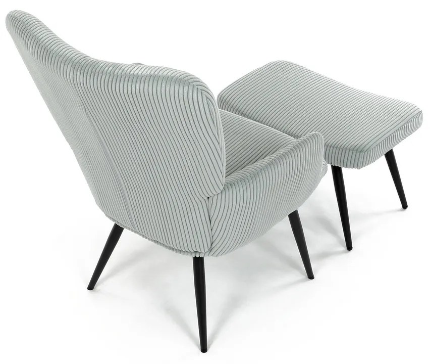 Relaxačné kreslo s podnožkou L7285 BLUE6, modré