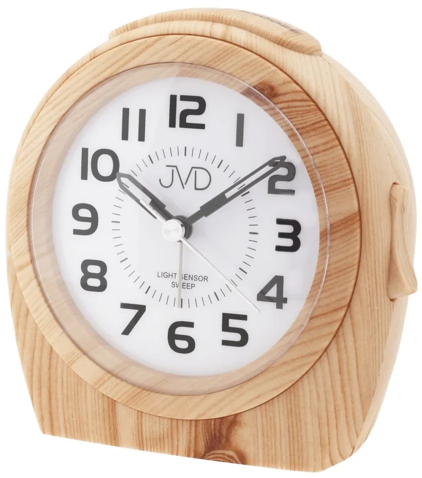 Ručičkový budík JVD sweep SRP910.12, 12cm