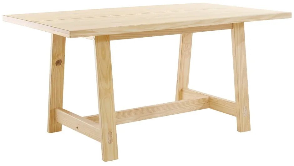 Jedálenský stôl z borovicového dreva v prírodnej farbe 90x160 cm Derby – Støraa