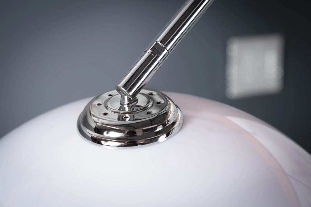 Stojacia lampa Big Bow biela 175-205cm