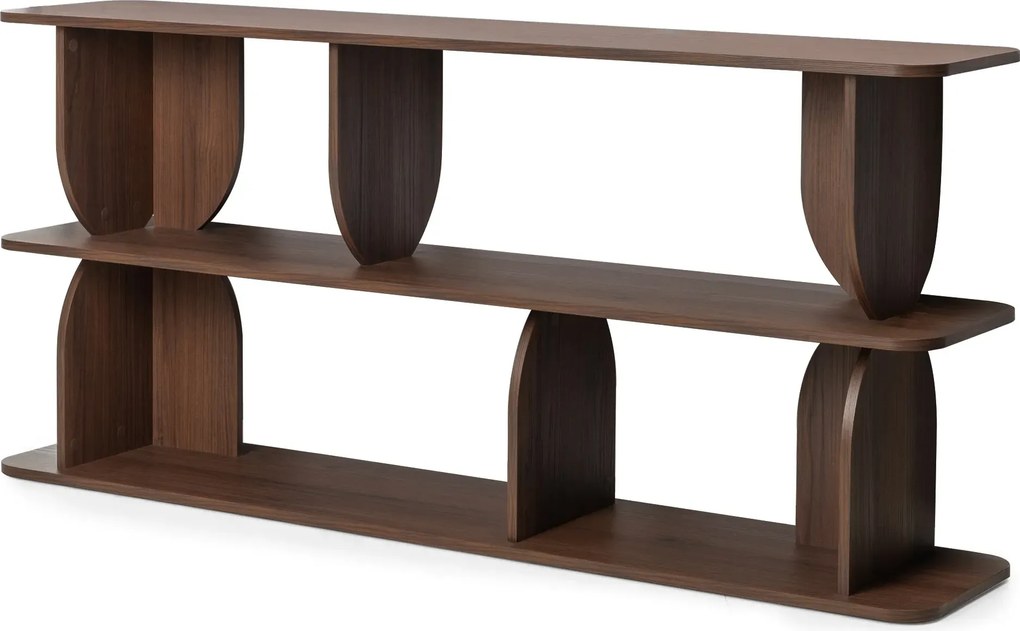 Regál Loocky 74 cm ořech Warmia