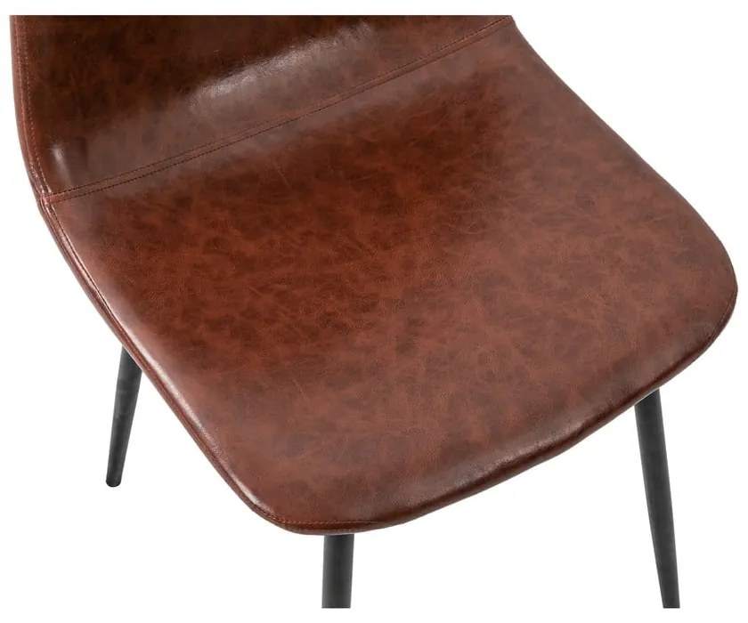 Súprava 2 hnedých jedálenských stoličiek Bonami Essentials Lissy