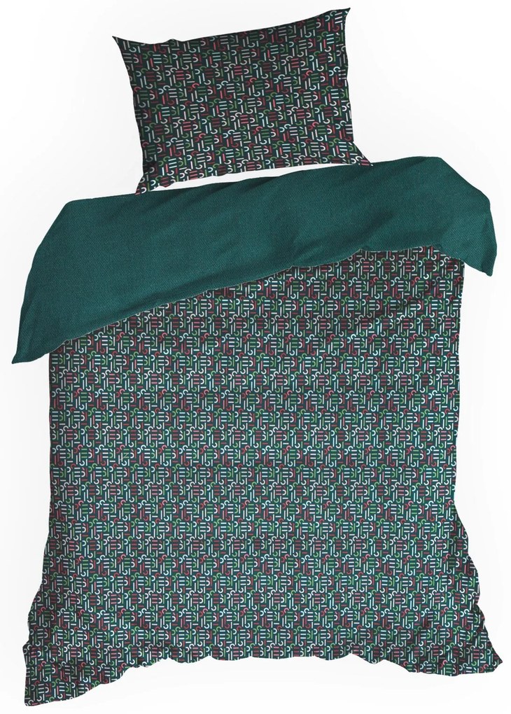 MAKOSATÉNOVÉ OBLIEČKY ESPRIT06 160X200 CM, 2 KS 70X80 CM VZOROVANÉ
