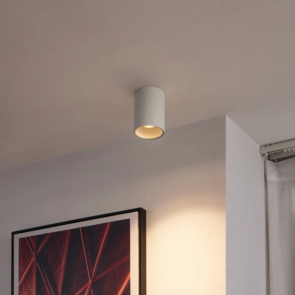 Moderné zapustené bodové svetlo béžové GU10 50 mm okrúhle - Deep