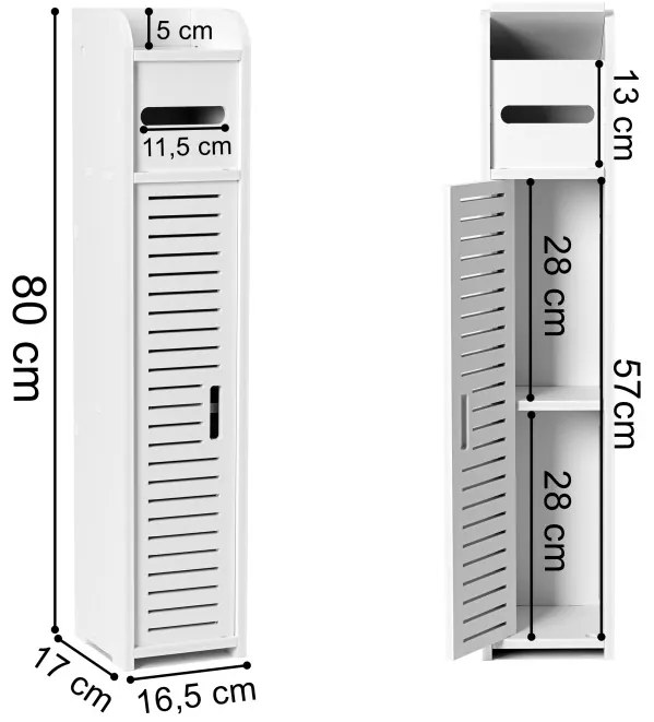 Kúpeľňová skrinka IBIZA biela