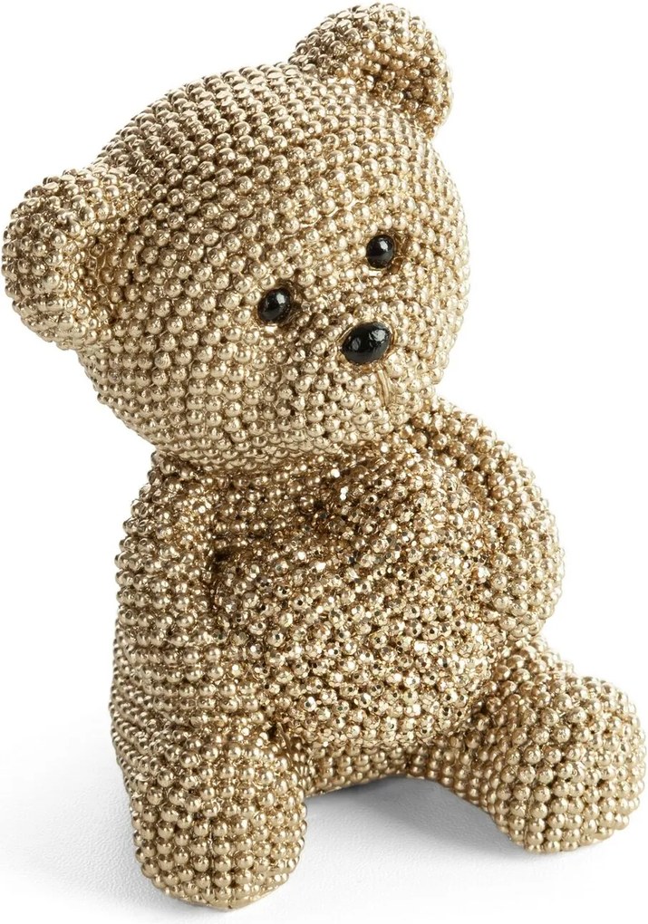 DEKORAČNÁ SOŠKA BEAR 7X9 CM ŠAMPANSKÁ