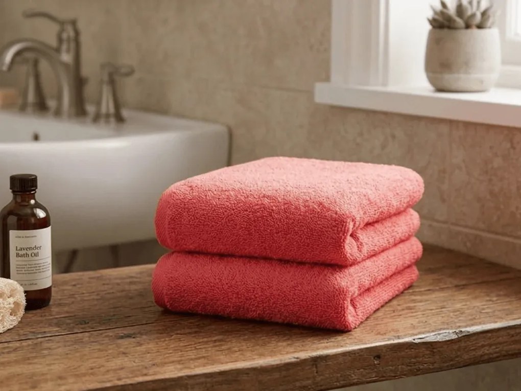 Uterák NORIELLE 50x90 cm červený, 100% bavlna