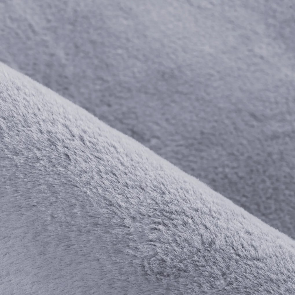 Ayyildiz, Kusový koberec Pouffy 5100 Grey kruh, 200x200 (priemer) kruh, šedá, obývacia izba