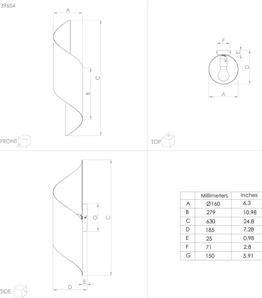 Eglo 39654 - Nástenné svietidlo JABALOYAS 1xE27/40W/230V